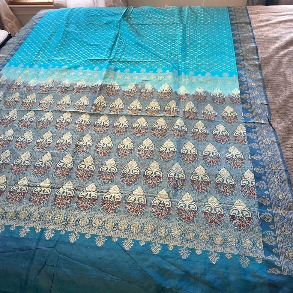 Blue Saree